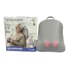 The grey ergonomic massage cushion is suitable for three zones: waist, back and neck, providing hot compress and kneading for long periods of sitting, working or using at home Item Picture